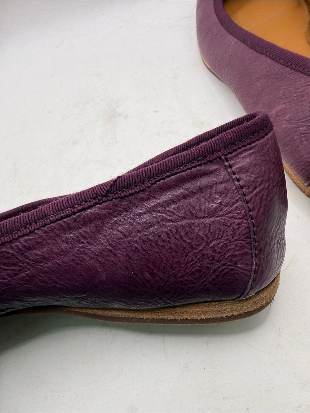 Kork Ease Purple Leather Ballet Flats Shoes Slip On Womens Size 8.5 M - Picture 14 of 16
